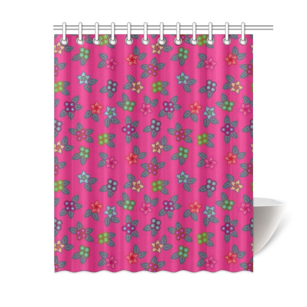 Berry Flowers Shower Curtain 60