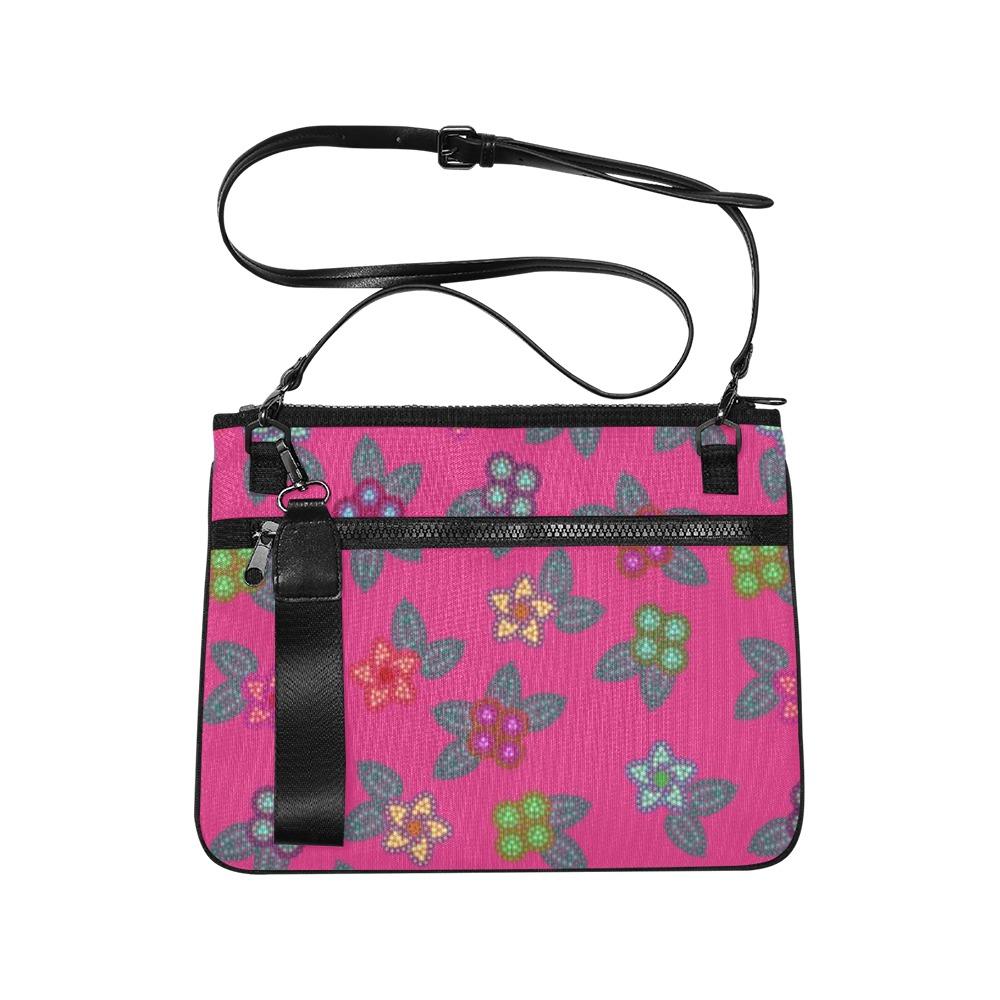 Berry Flowers Slim Clutch Bag (Model 1668) Slim Clutch Bags (1668) e-joyer 