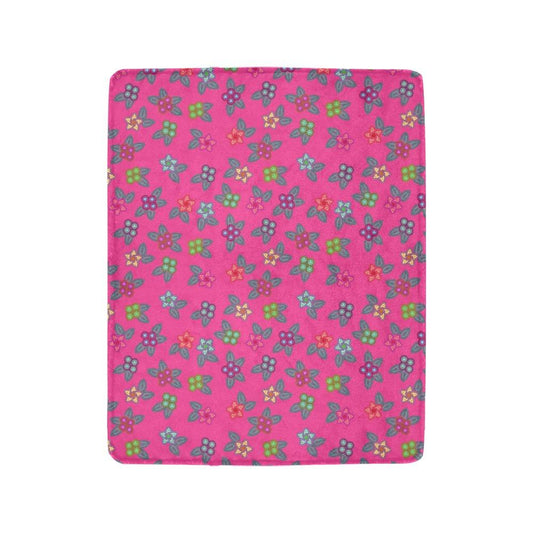 Berry Flowers Ultra-Soft Micro Fleece Blanket 40"x50" Ultra-Soft Blanket 40''x50'' e-joyer 