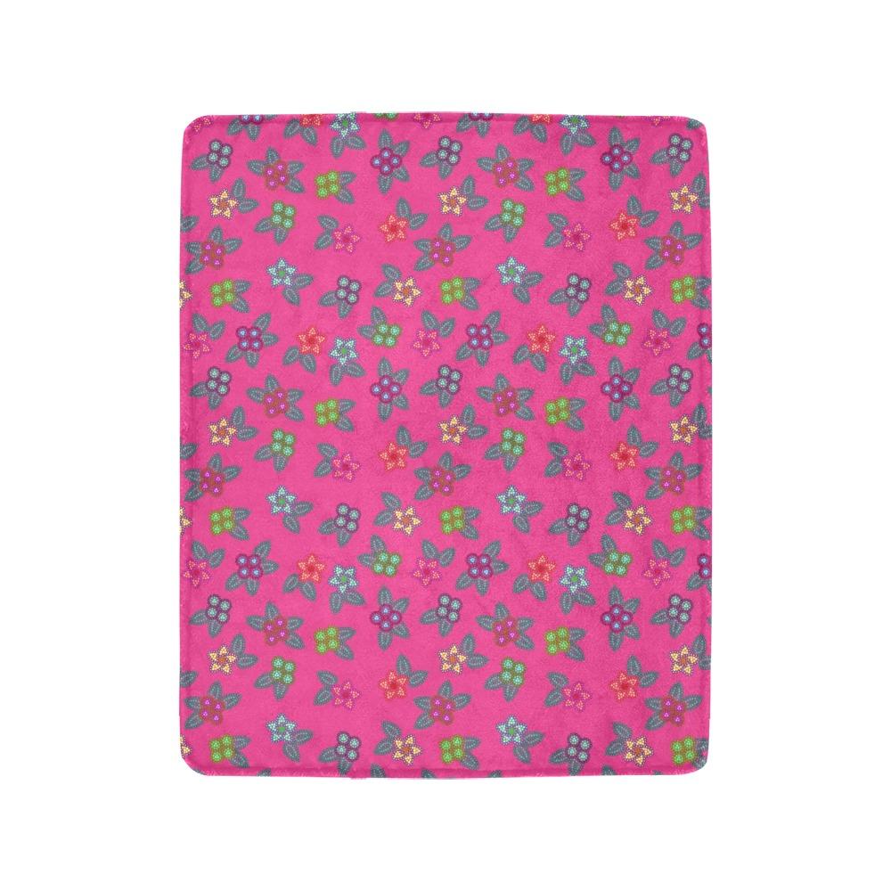 Berry Flowers Ultra-Soft Micro Fleece Blanket 40