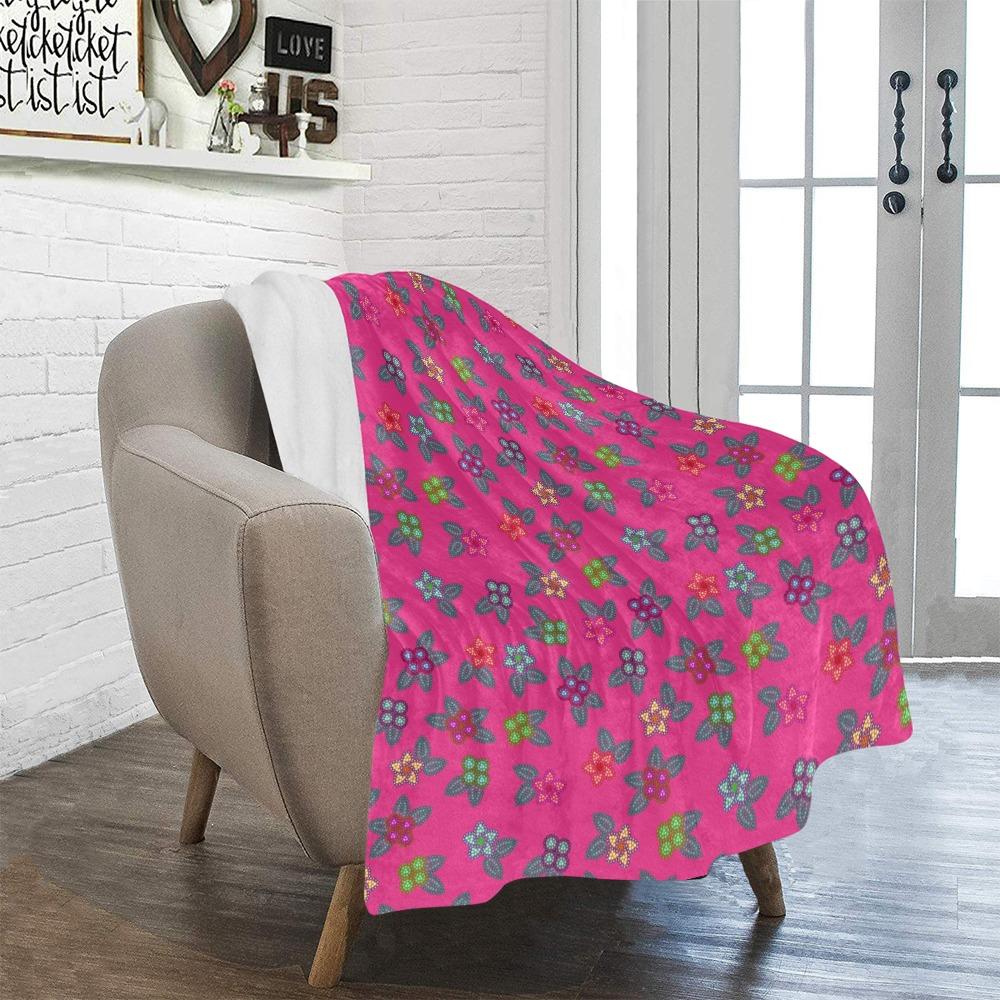 Berry Flowers Ultra-Soft Micro Fleece Blanket 40"x50" Ultra-Soft Blanket 40''x50'' e-joyer 