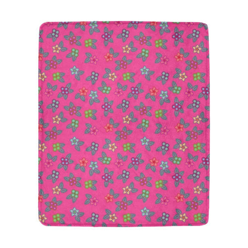 Berry Flowers Ultra-Soft Micro Fleece Blanket 50