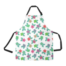 Load image into Gallery viewer, Berry Flowers White All Over Print Apron All Over Print Apron e-joyer 
