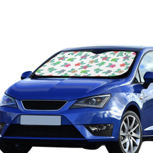 Load image into Gallery viewer, Berry Flowers White Car Sun Shade 55&quot;x30&quot; Car Sun Shade e-joyer 
