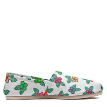 Load image into Gallery viewer, Berry Flowers White Casual Unisex Slip On Shoe Herman 
