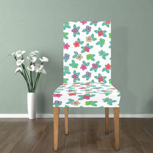 Load image into Gallery viewer, Berry Flowers White Chair Cover (Pack of 4) Chair Cover (Pack of 4) e-joyer 
