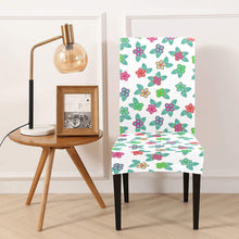 Load image into Gallery viewer, Berry Flowers White Chair Cover (Pack of 4) Chair Cover (Pack of 4) e-joyer 
