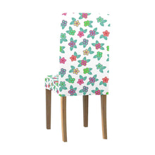 Load image into Gallery viewer, Berry Flowers White Chair Cover (Pack of 4) Chair Cover (Pack of 4) e-joyer 
