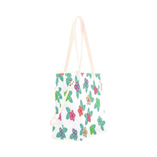 Load image into Gallery viewer, Berry Flowers White Clover Canvas Tote Bag (Model 1661) Clover Canvas Tote Bag (1661) e-joyer 
