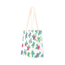 Load image into Gallery viewer, Berry Flowers White Clover Canvas Tote Bag (Model 1661) Clover Canvas Tote Bag (1661) e-joyer 
