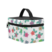 Load image into Gallery viewer, Berry Flowers White Cosmetic Bag/Large (Model 1658) Cosmetic Bag e-joyer 
