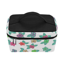 Load image into Gallery viewer, Berry Flowers White Cosmetic Bag/Large (Model 1658) Cosmetic Bag e-joyer 
