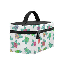 Load image into Gallery viewer, Berry Flowers White Cosmetic Bag/Large (Model 1658) Cosmetic Bag e-joyer 
