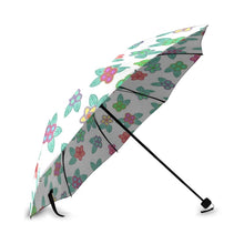 Load image into Gallery viewer, Berry Flowers White Foldable Umbrella (Model U01) Foldable Umbrella e-joyer 
