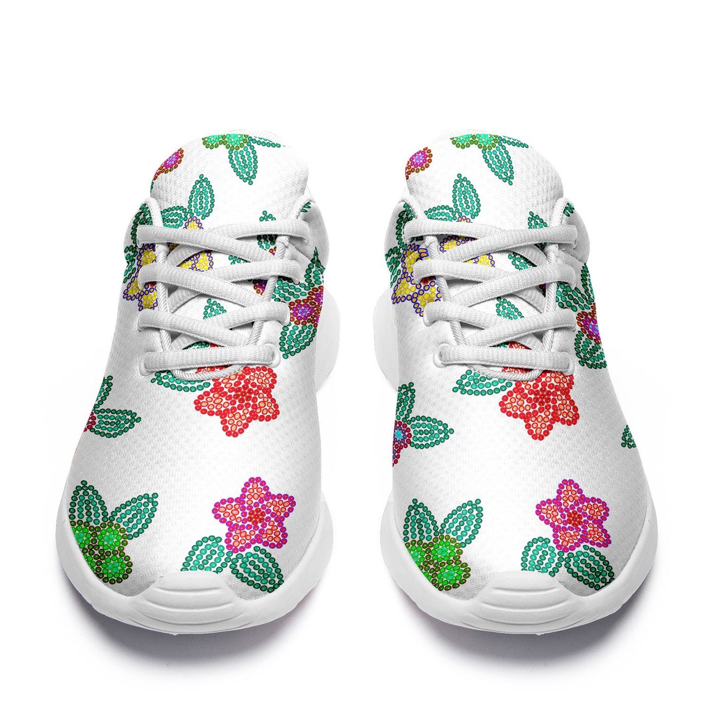 Berry Flowers White Ikkaayi Sport Sneakers ikkaayi Herman 