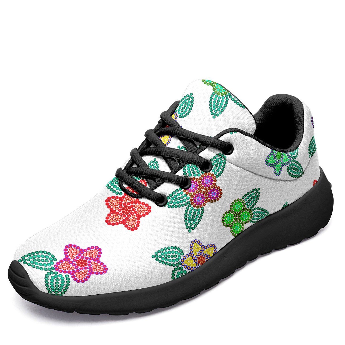 Berry Flowers White Ikkaayi Sport Sneakers ikkaayi Herman 