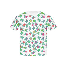 Load image into Gallery viewer, Berry Flowers White Kids&#39; All Over Print T-shirt (USA Size) (Model T40) All Over Print T-shirt for Kid (T40) e-joyer 
