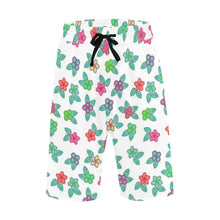 Load image into Gallery viewer, Berry Flowers White Men&#39;s All Over Print Casual Shorts (Model L23) short e-joyer 
