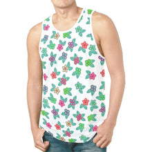 Load image into Gallery viewer, Berry Flowers White New All Over Print Tank Top for Men (Model T46) New All Over Print Tank Top for Men (T46) e-joyer 
