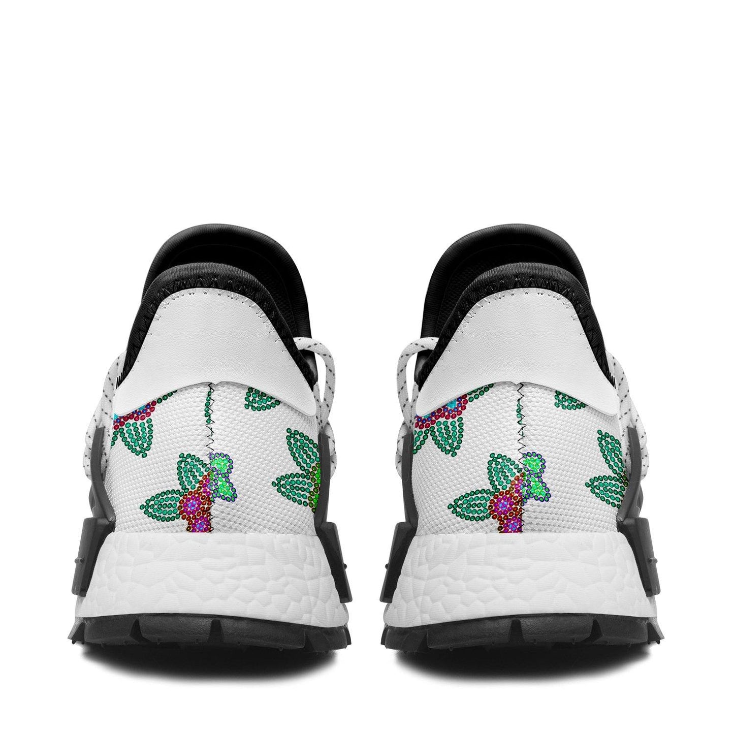 Berry Flowers White Okaki Sneakers Shoes Herman 