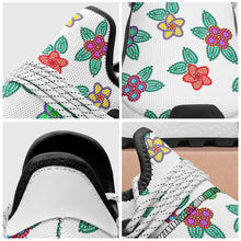 Load image into Gallery viewer, Berry Flowers White Okaki Sneakers Shoes Herman 

