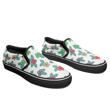 Load image into Gallery viewer, Berry Flowers White Otoyimm Canvas Slip On Shoes otoyimm Herman 
