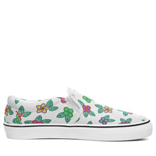 Load image into Gallery viewer, Berry Flowers White Otoyimm Canvas Slip On Shoes otoyimm Herman 
