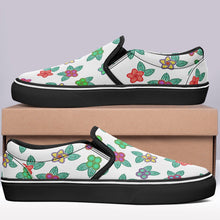 Load image into Gallery viewer, Berry Flowers White Otoyimm Canvas Slip On Shoes otoyimm Herman 
