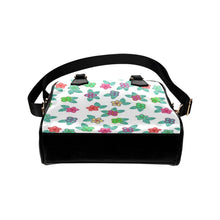 Load image into Gallery viewer, Berry Flowers White Shoulder Handbag (Model 1634) Shoulder Handbags (1634) e-joyer 
