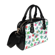 Load image into Gallery viewer, Berry Flowers White Shoulder Handbag (Model 1634) Shoulder Handbags (1634) e-joyer 
