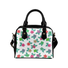 Load image into Gallery viewer, Berry Flowers White Shoulder Handbag (Model 1634) Shoulder Handbags (1634) e-joyer 
