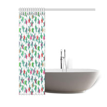 Load image into Gallery viewer, Berry Flowers White Shower Curtain 60&quot;x72&quot; Shower Curtain 60&quot;x72&quot; e-joyer 
