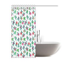 Load image into Gallery viewer, Berry Flowers White Shower Curtain 60&quot;x72&quot; Shower Curtain 60&quot;x72&quot; e-joyer 
