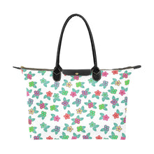 Load image into Gallery viewer, Berry Flowers White Single-Shoulder Lady Handbag (Model 1714) bag e-joyer 
