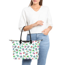 Load image into Gallery viewer, Berry Flowers White Single-Shoulder Lady Handbag (Model 1714) bag e-joyer 
