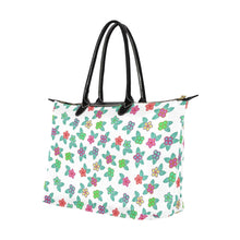 Load image into Gallery viewer, Berry Flowers White Single-Shoulder Lady Handbag (Model 1714) bag e-joyer 
