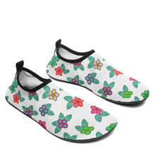 Load image into Gallery viewer, Berry Flowers White Sockamoccs Kid&#39;s Slip On Shoes Herman 
