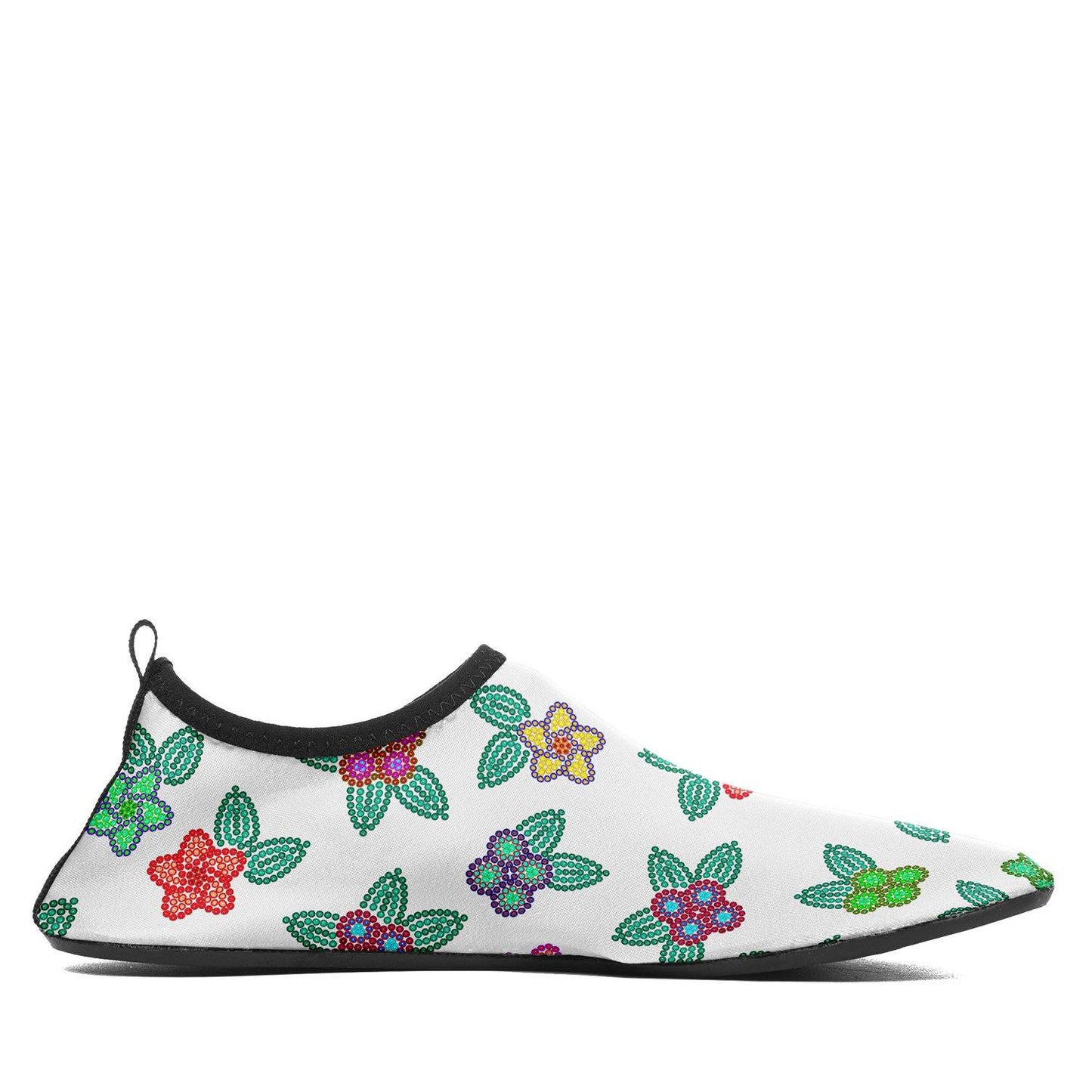 Berry Flowers White Sockamoccs Slip On Shoes Herman 