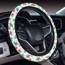 Load image into Gallery viewer, Berry Flowers White Steering Wheel Cover with Elastic Edge Steering Wheel Cover with Elastic Edge e-joyer 
