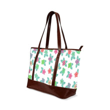 Load image into Gallery viewer, Berry Flowers White Tote Handbag (Model 1642) handbag e-joyer 
