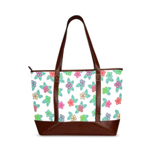 Load image into Gallery viewer, Berry Flowers White Tote Handbag (Model 1642) handbag e-joyer 
