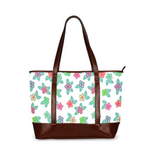 Load image into Gallery viewer, Berry Flowers White Tote Handbag (Model 1642) handbag e-joyer 
