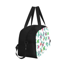 Load image into Gallery viewer, Berry Flowers White Weekend Travel Bag (Model 1671) bag e-joyer 
