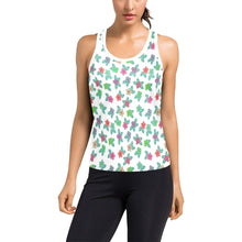 Load image into Gallery viewer, Berry Flowers White Women&#39;s Racerback Tank Top (Model T60) Racerback Tank Top (T60) e-joyer 
