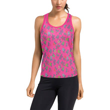 Load image into Gallery viewer, Berry Flowers Women&#39;s Racerback Tank Top (Model T60) Racerback Tank Top (T60) e-joyer 
