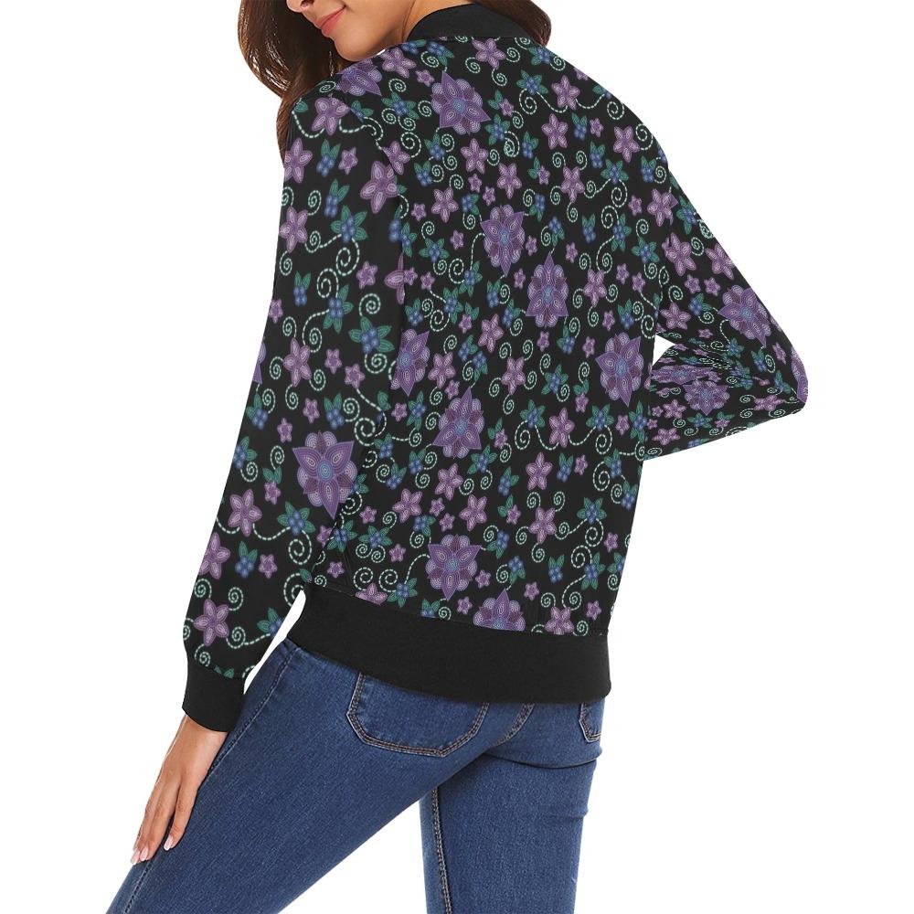 Berry Picking All Over Print Bomber Jacket for Women (Model H19) All Over Print Bomber Jacket for Women (H19) e-joyer 