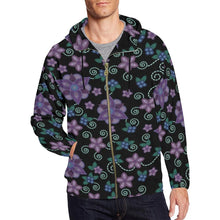 Load image into Gallery viewer, Berry Picking All Over Print Full Zip Hoodie for Men (Model H14) All Over Print Full Zip Hoodie for Men (H14) e-joyer 
