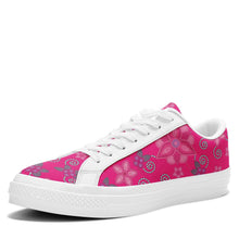 Load image into Gallery viewer, Berry Picking Pink Aapisi Low Top Canvas Shoes White Sole aapisi Herman 
