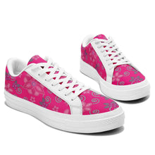 Load image into Gallery viewer, Berry Picking Pink Aapisi Low Top Canvas Shoes White Sole aapisi Herman 
