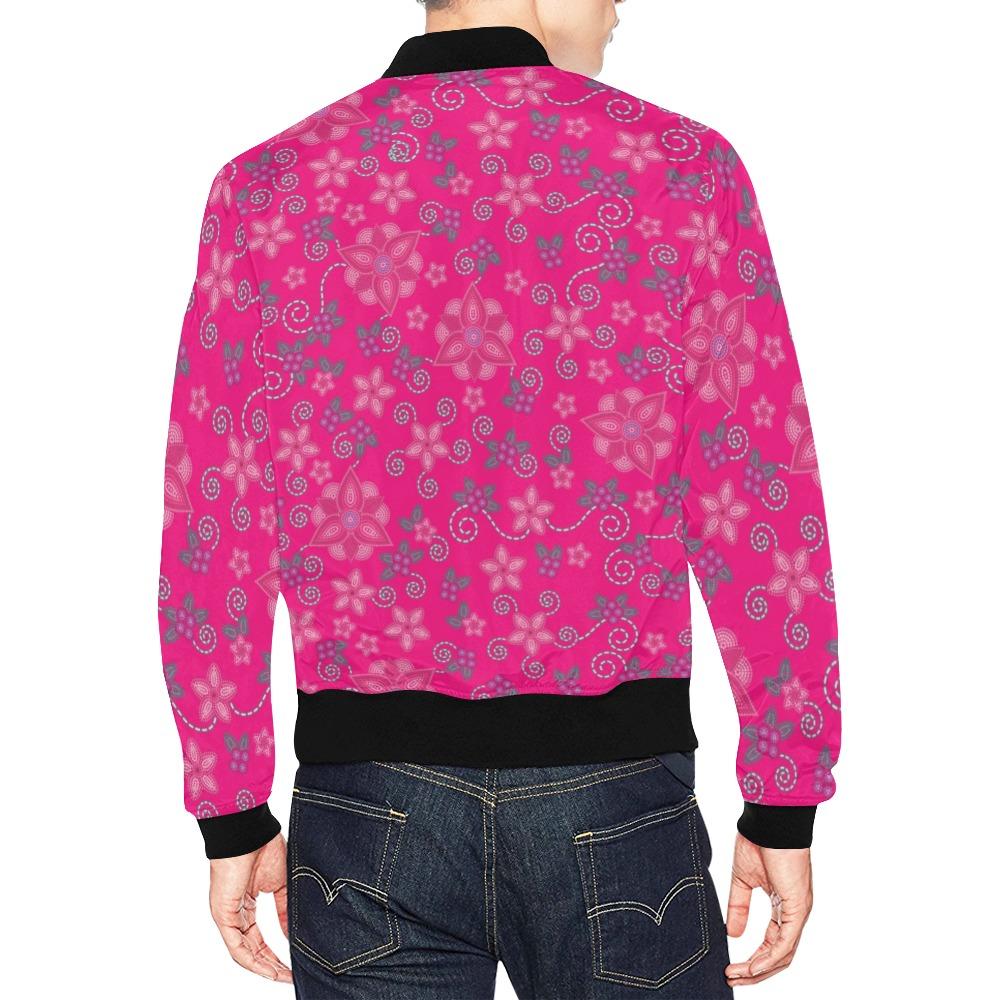 Berry Picking Pink All Over Print Bomber Jacket for Men (Model H19) All Over Print Bomber Jacket for Men (H19) e-joyer 